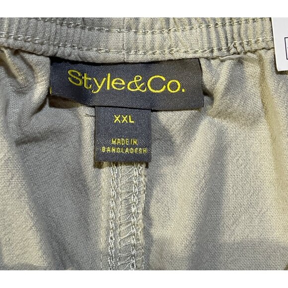 Style&Co. XXL Womens Capri Straight Pull On Mid Rise Stonewall - Picture 9 of 10